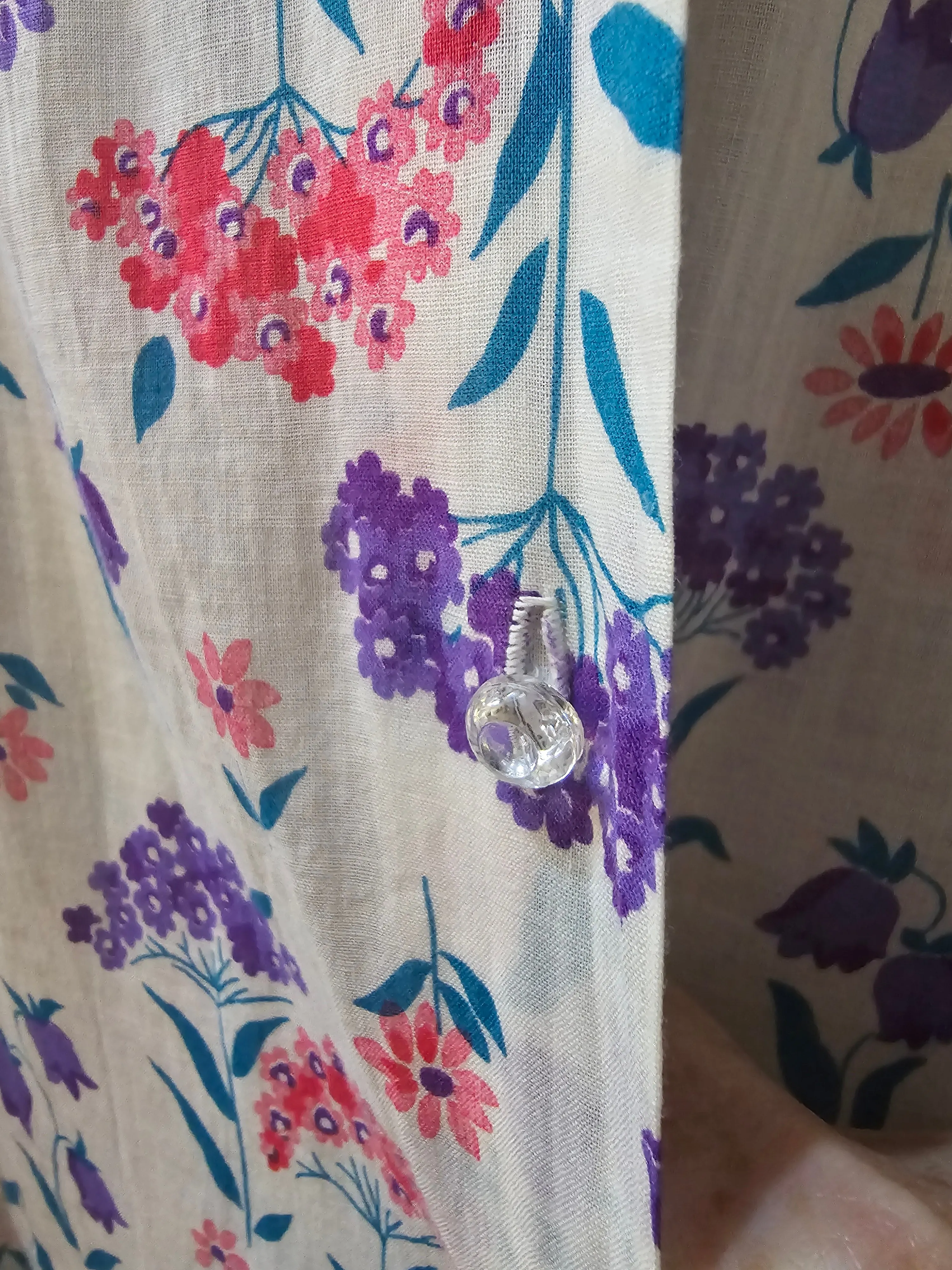 1930s Floral Dress S M