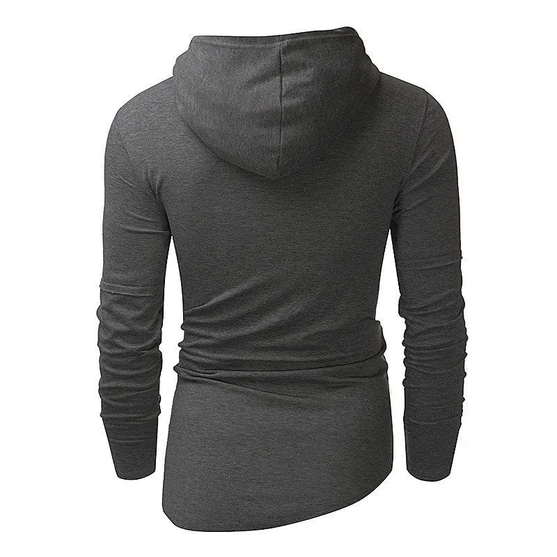 2019 New Design Hoodie Ripped Holes Men Punk Fashion Sweatshirts Brand Sportswear Casual Hooded Pullover Autumn Spring Hip Hop