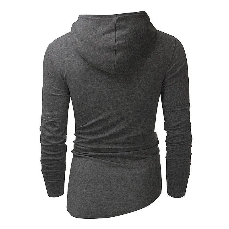 2019 New Design Hoodie Ripped Holes Men Punk Fashion Sweatshirts Brand Sportswear Casual Hooded Pullover Autumn Spring Hip Hop