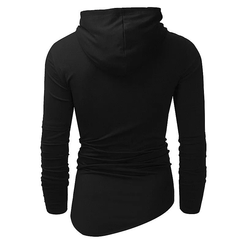2019 New Design Hoodie Ripped Holes Men Punk Fashion Sweatshirts Brand Sportswear Casual Hooded Pullover Autumn Spring Hip Hop