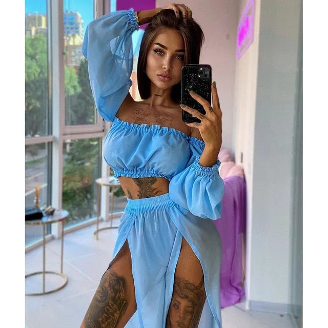 2Pcs Beach Dress