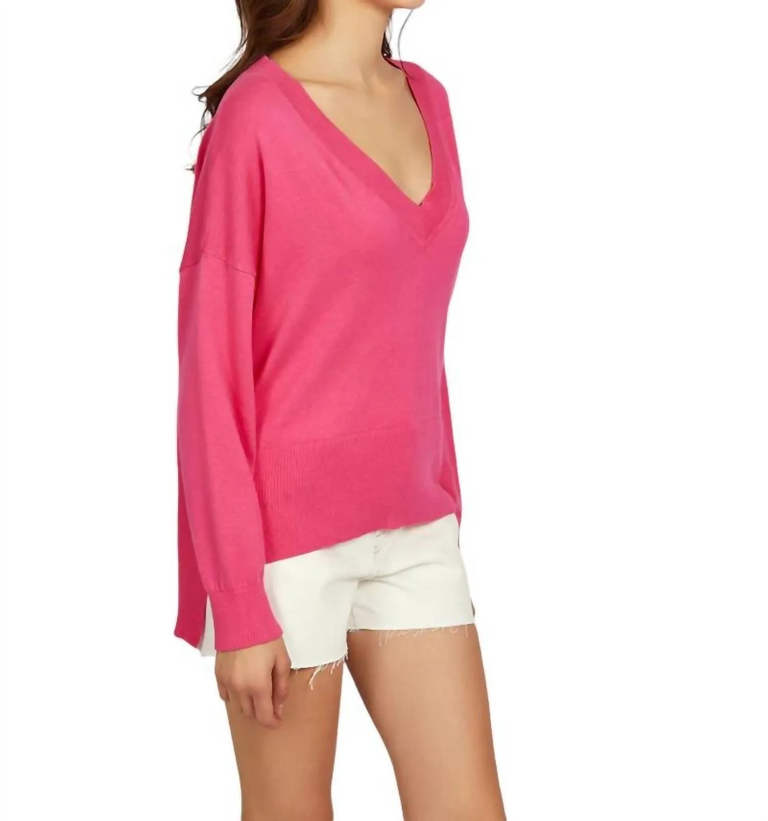 525 America - NOOR OVERSIZED V-NECK PULLOVER