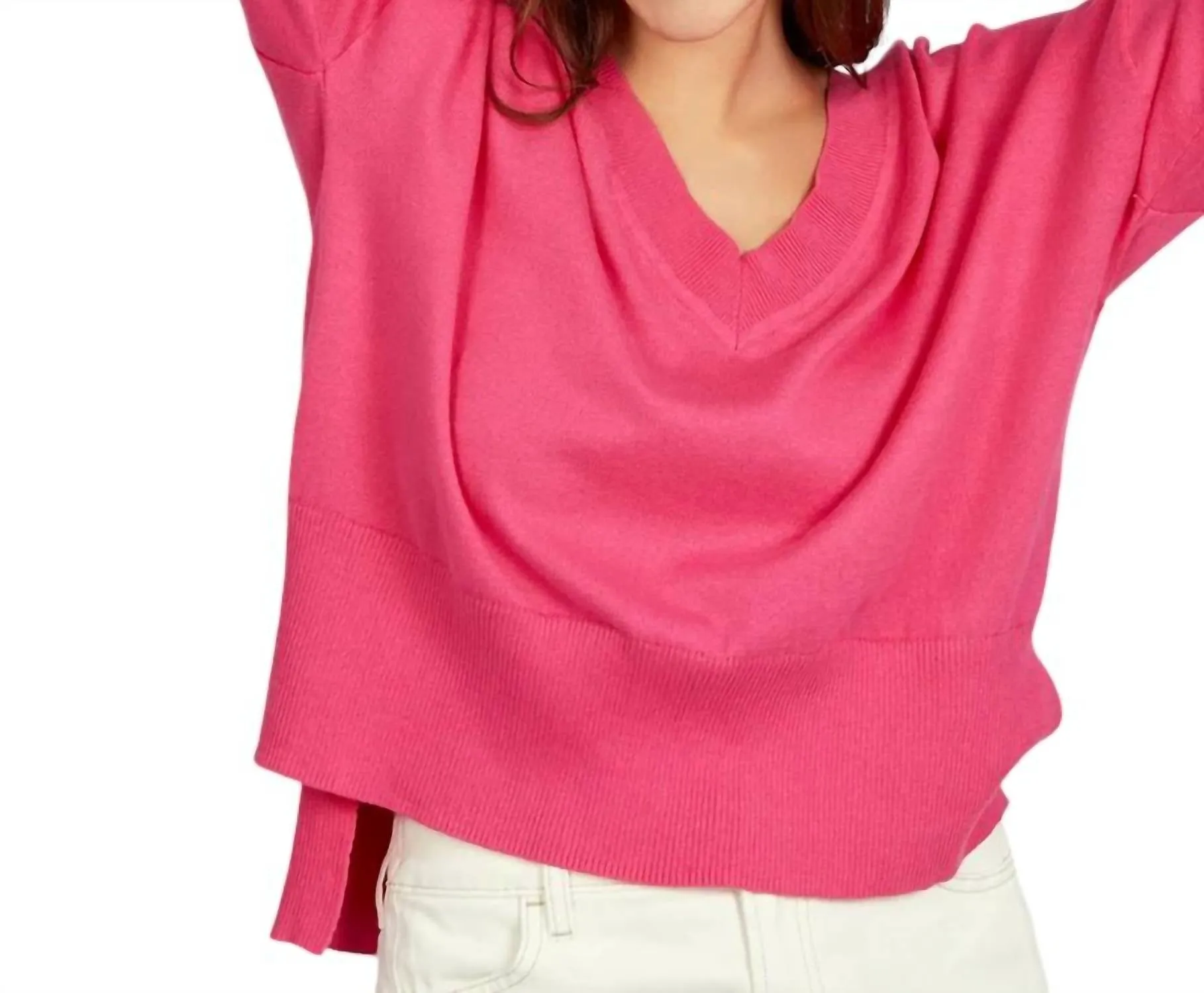 525 America - NOOR OVERSIZED V-NECK PULLOVER
