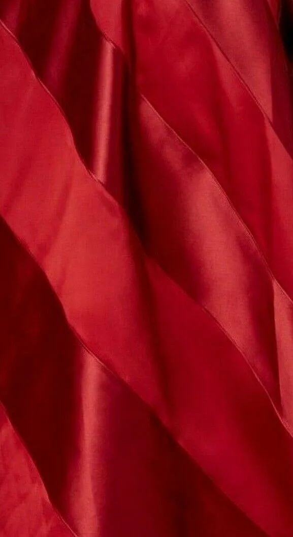 Adrianna Papell AP1E201686 Banded Mikado Charmeuse Dress Cranberry