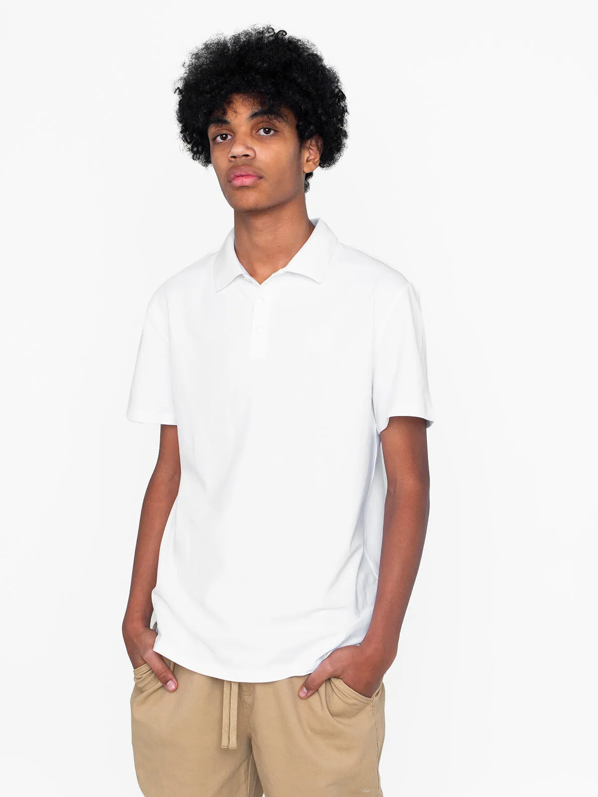 Adult Basic Polo Shirt - White