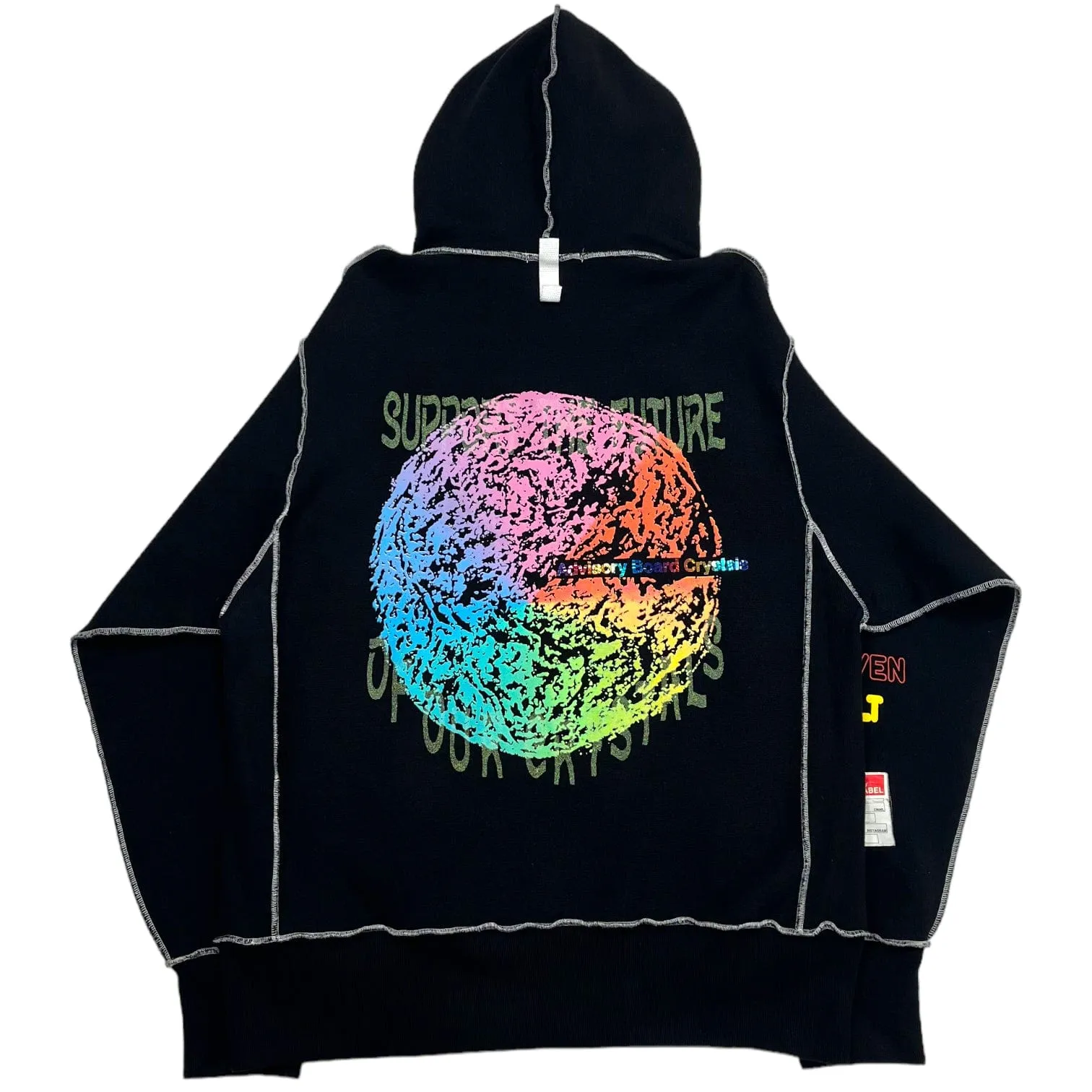 Advisory Board Crystal Saving Guess Hooded Sweatshirt Black Pre-Owned
