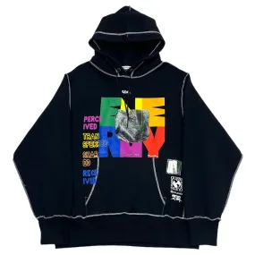 Advisory Board Crystal Saving Guess Hooded Sweatshirt Black Pre-Owned