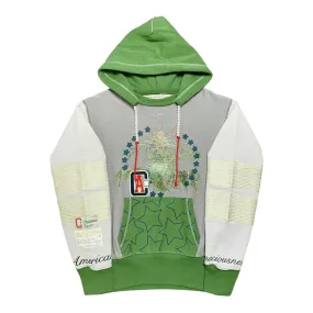 Advisory Board Crystals American Consciousness Hooded Sweatshirt Green Grey