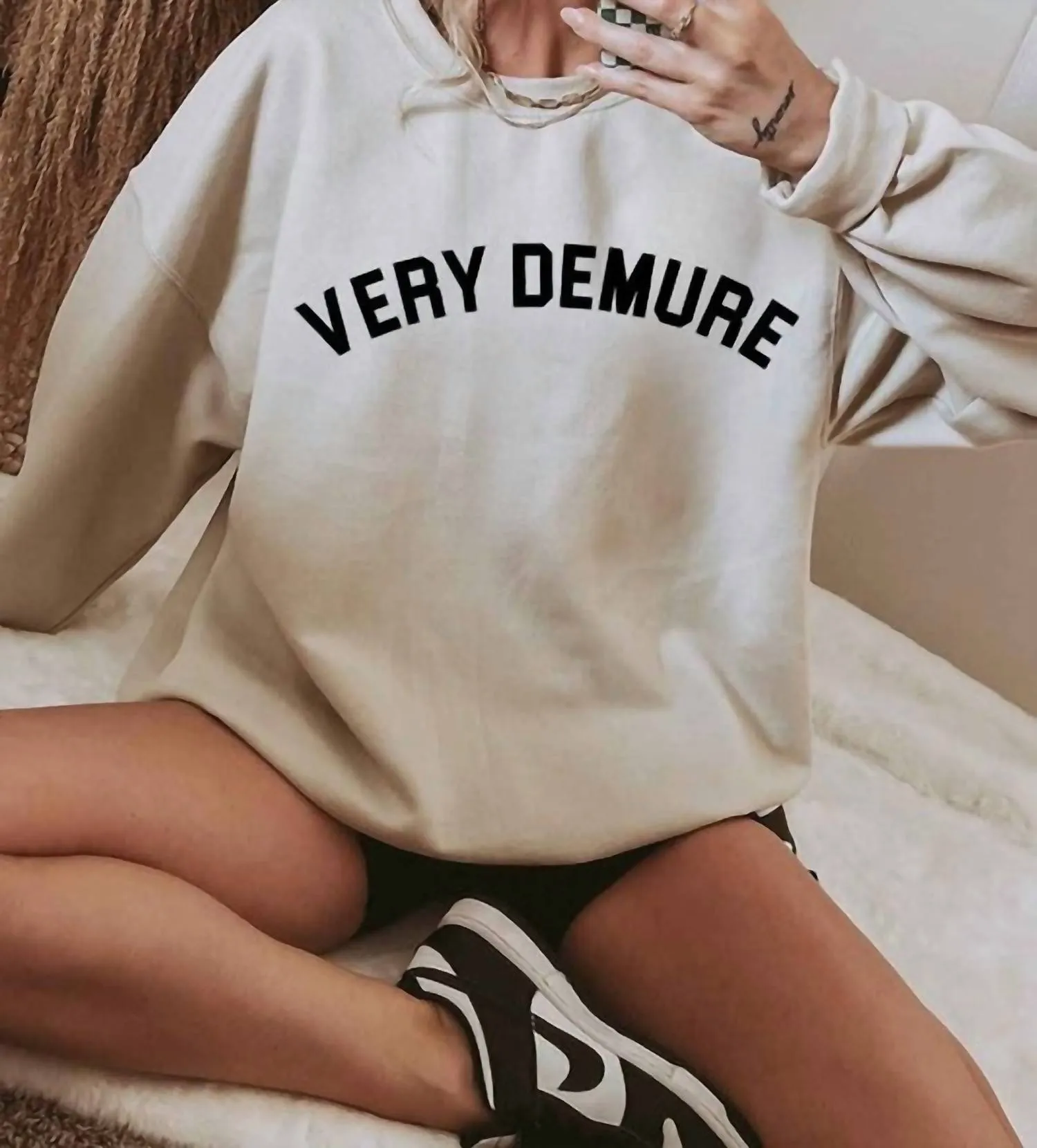 Alphia - Very Demure Crewneck Sweatshirt