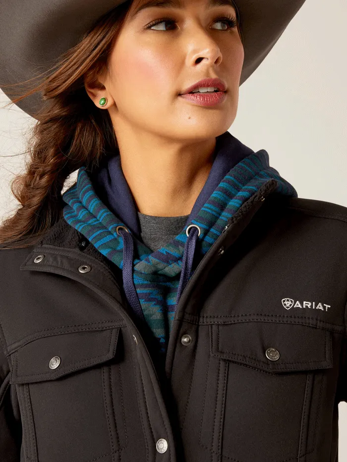 Black Ariat Womens Berber Back Softshell Jacket - Optimal shopping experience