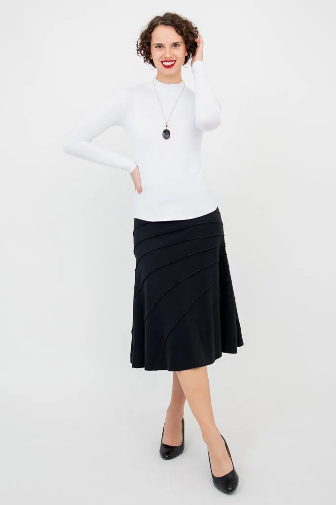 Beverly Skirt, Black, Bamboo