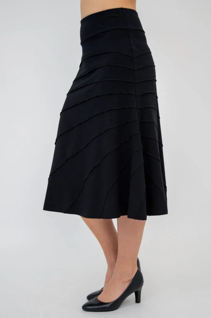 Beverly Skirt, Black, Bamboo