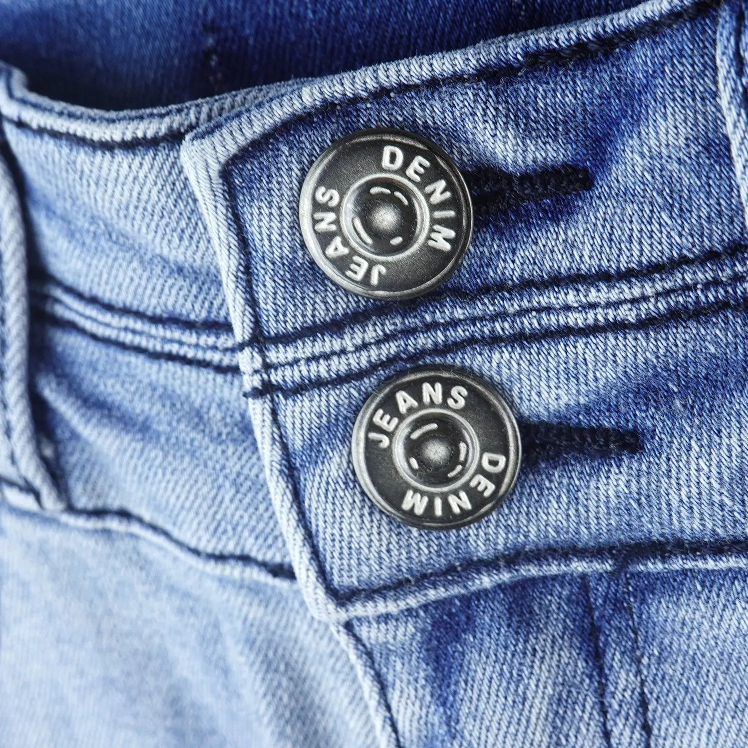 Big Girls Stretchy Denim Flare Jeans, 5-14T Double-layer Waistband Bell-bottom Split Hem Pants