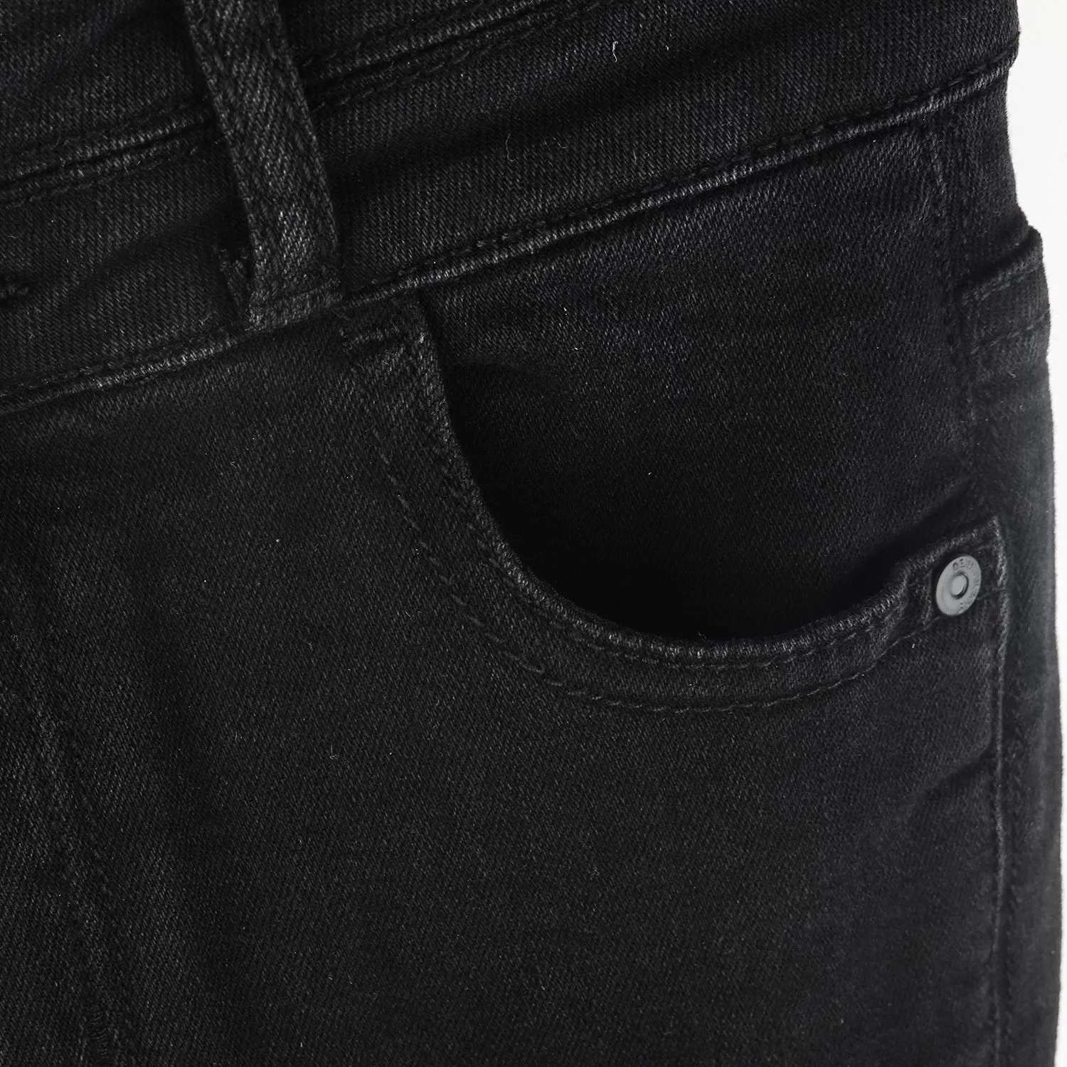 Big Girls Stretchy Denim Flare Jeans, 5-14T Double-layer Waistband Bell-bottom Split Hem Pants