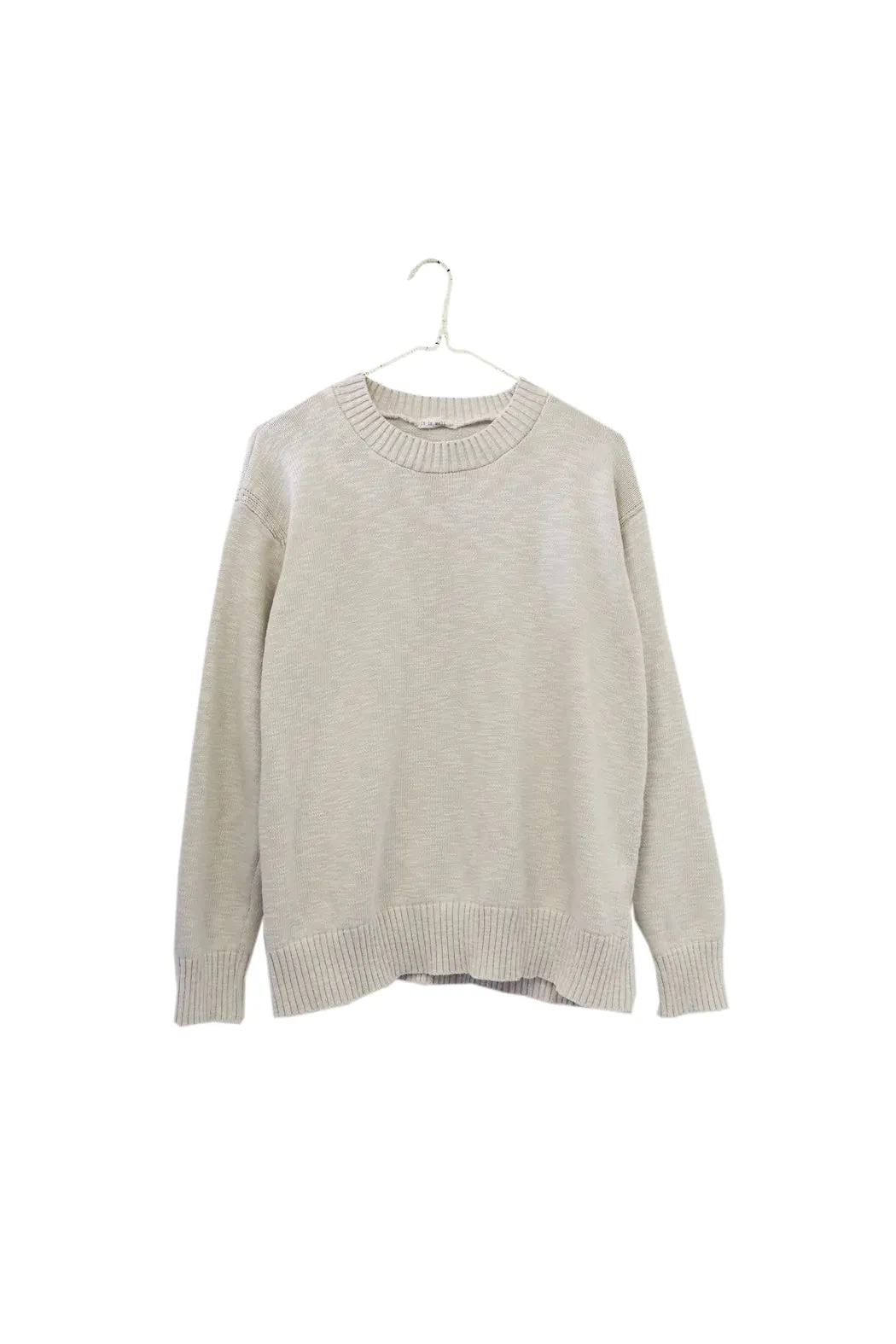 Boyfriend Crewneck Sweater in Natural