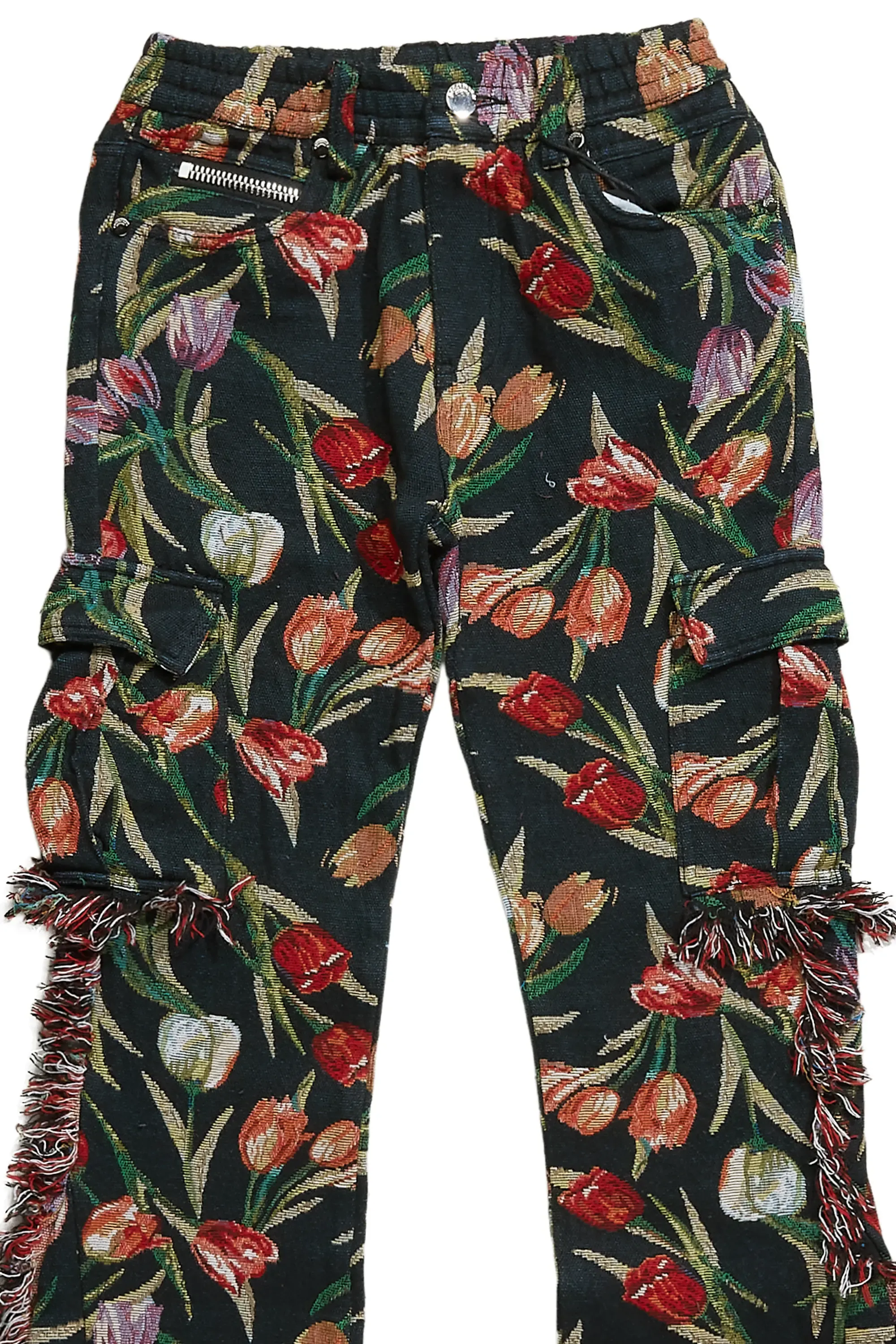 Boys Ayami Black Slim Flare Pants