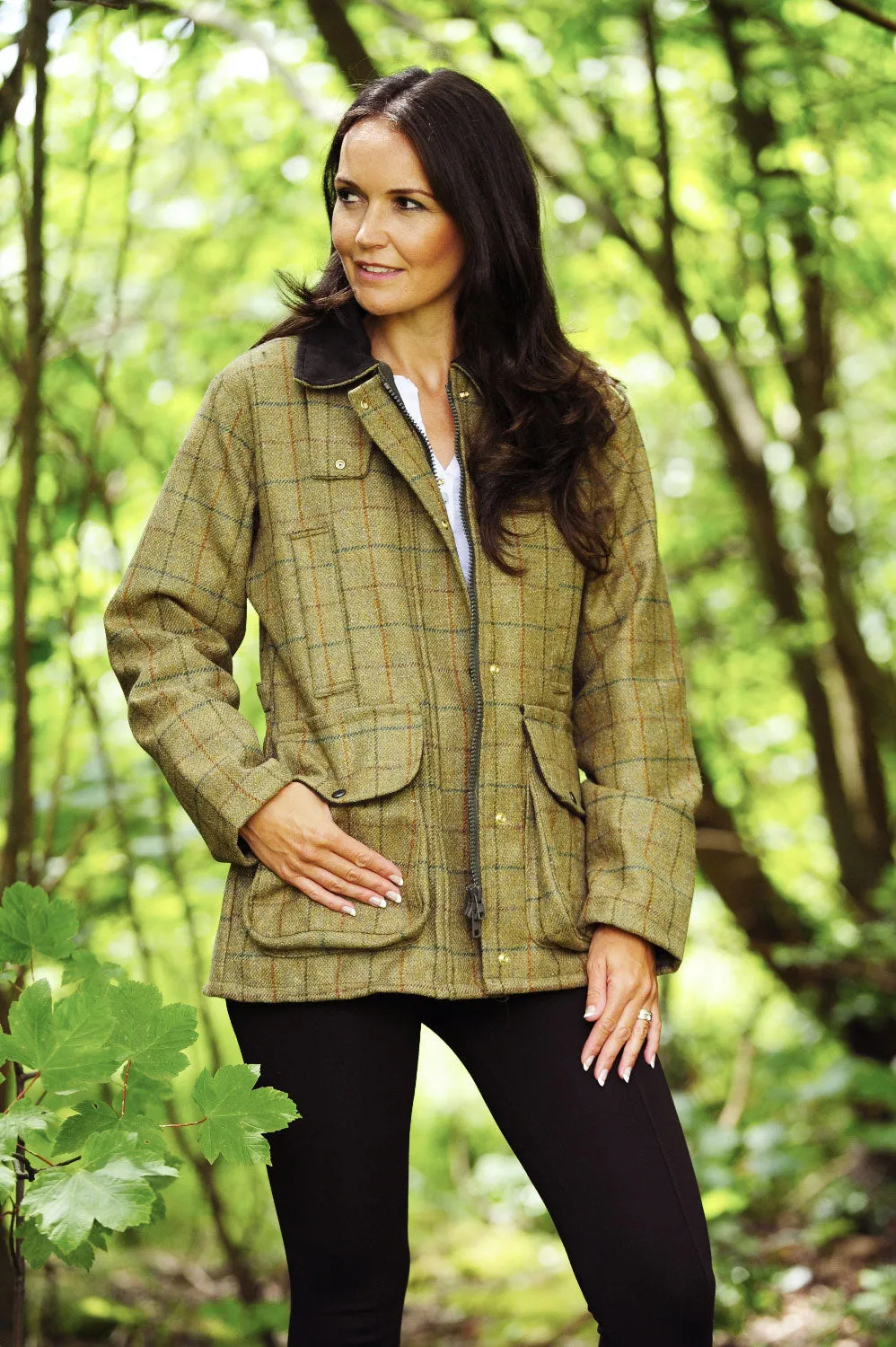 Bronte Ladies Crompton Tweed Field Coat