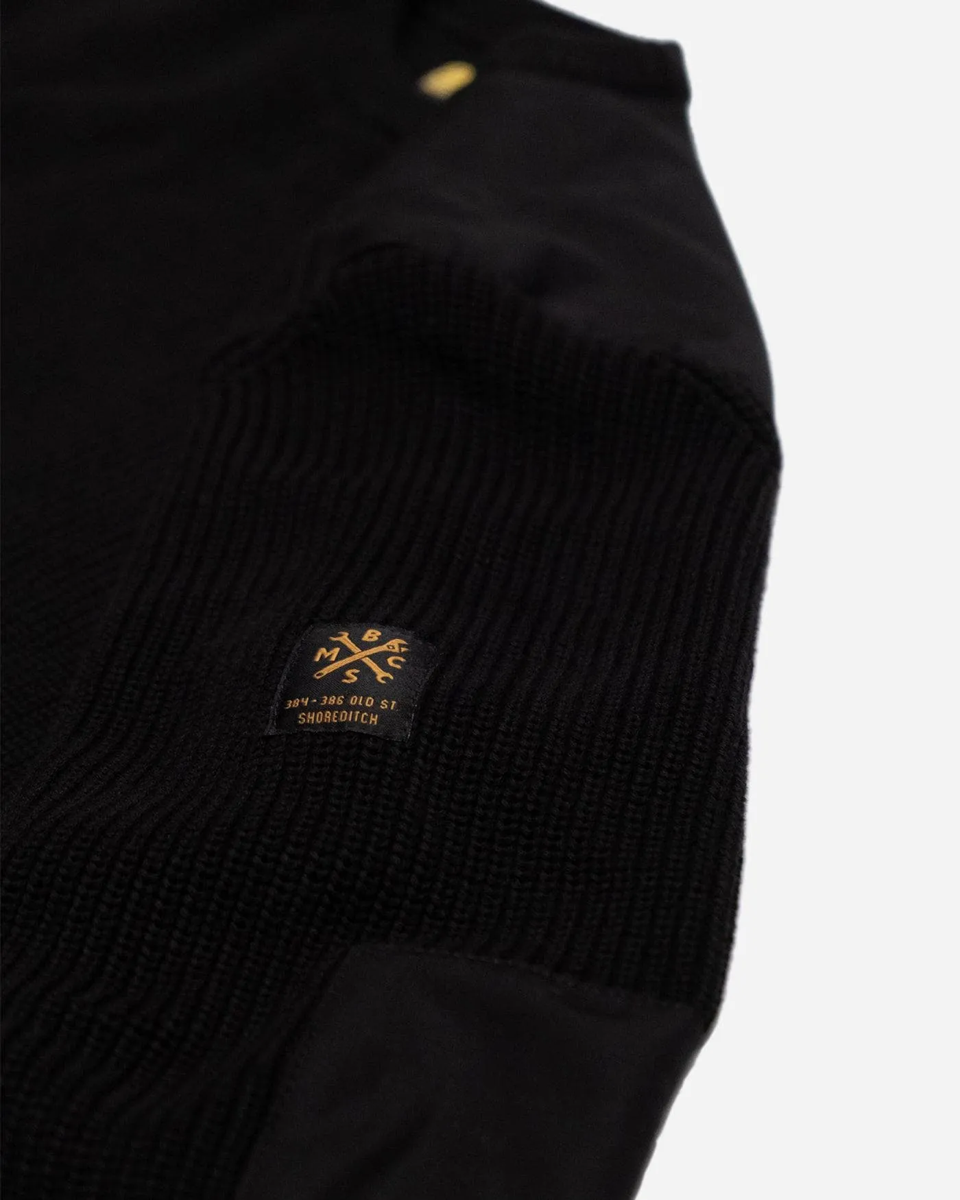 Classic Black BSMC Knitted Crew Neck Sweater
