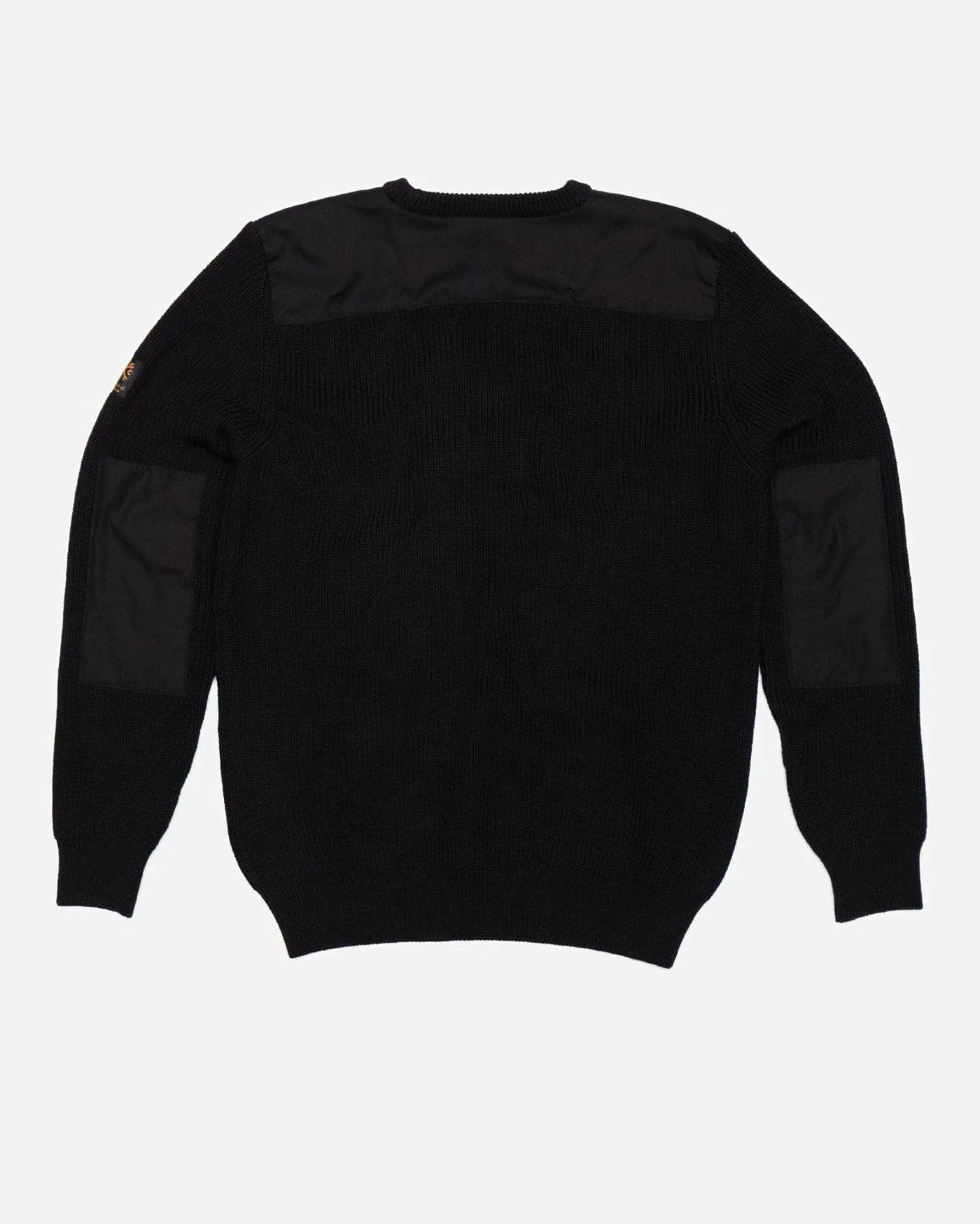 Classic Black BSMC Knitted Crew Neck Sweater