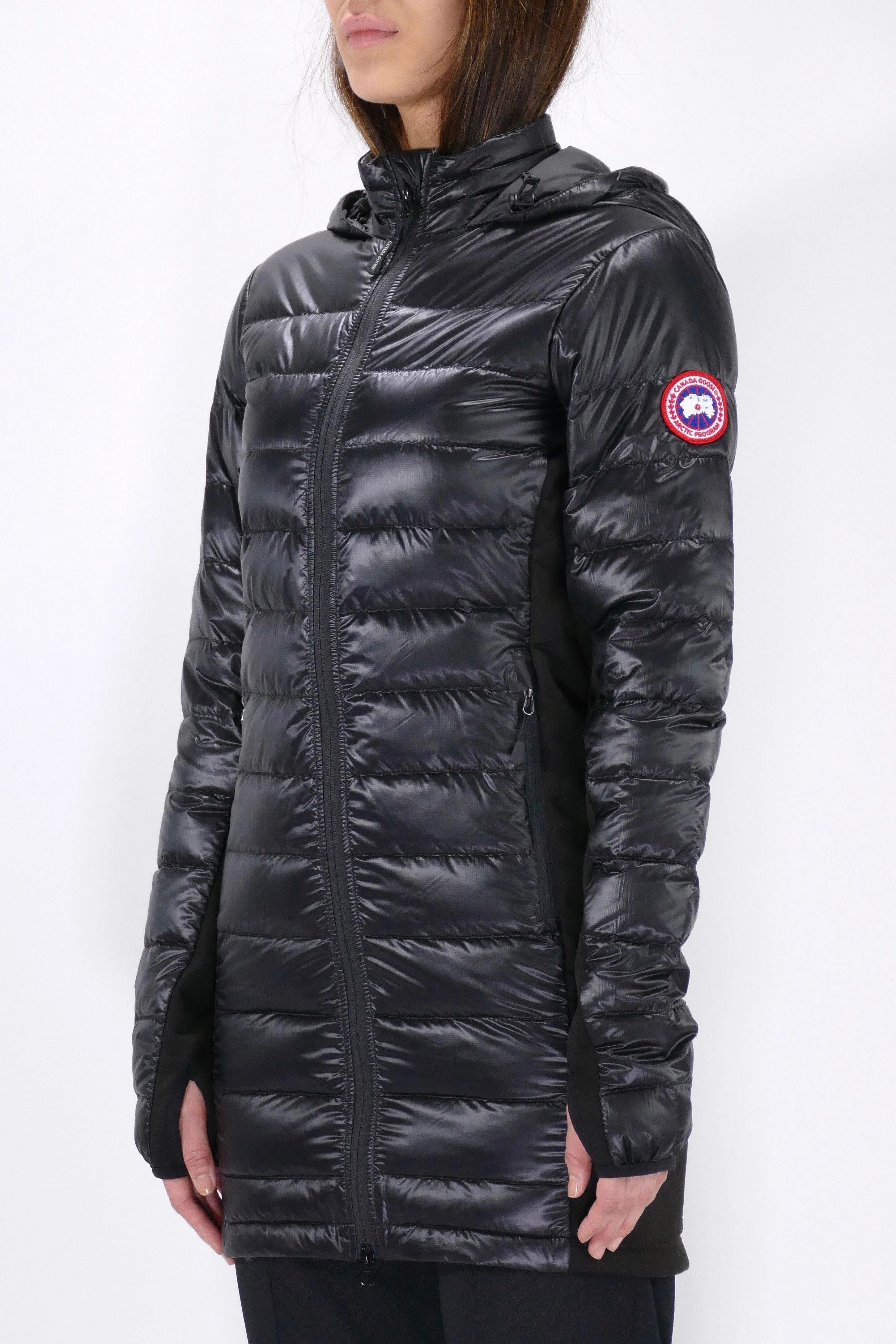 Canada Goose Womens Lite Coat Hybridge Hooded - Graphite