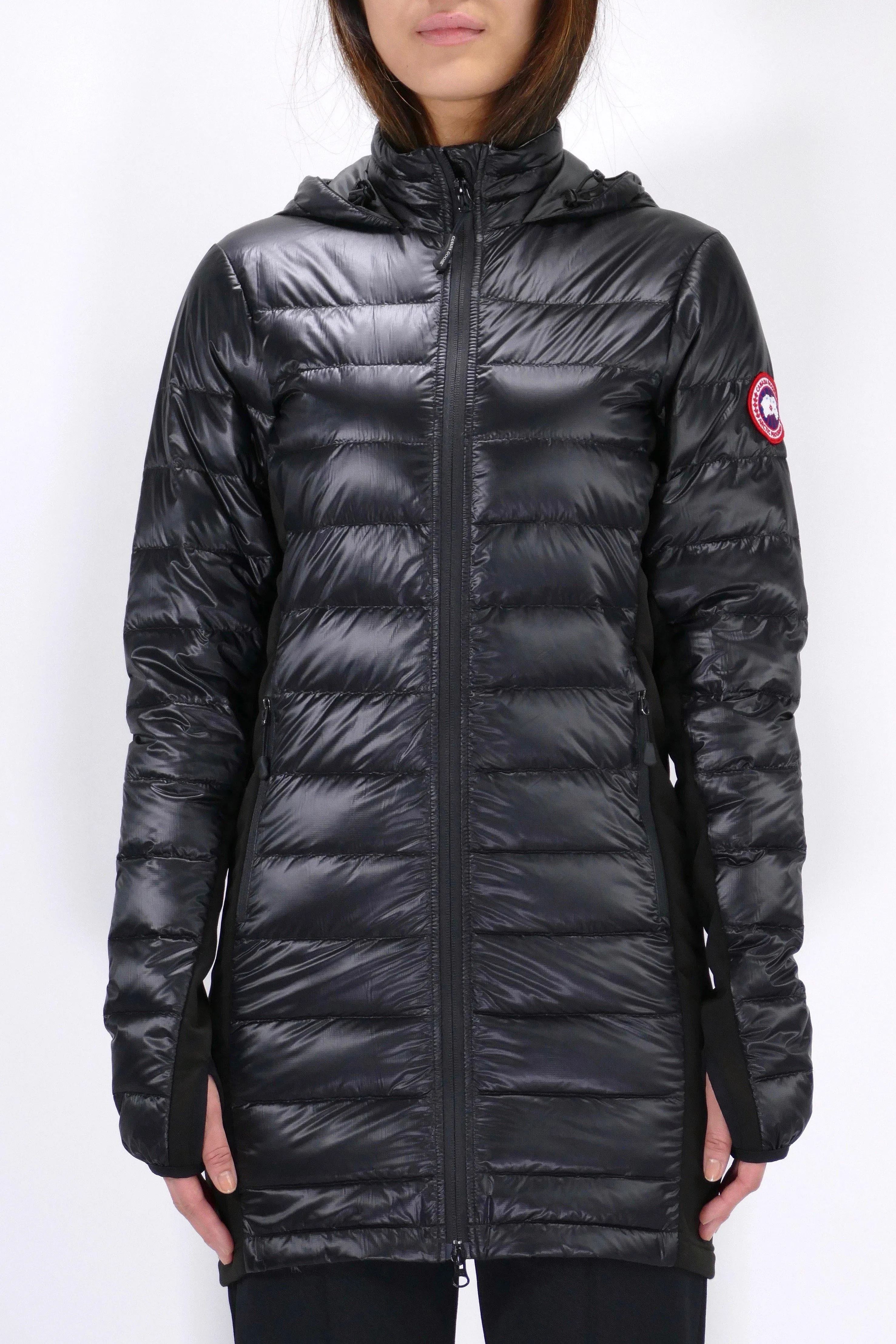 Canada Goose Womens Lite Coat Hybridge Hooded - Graphite