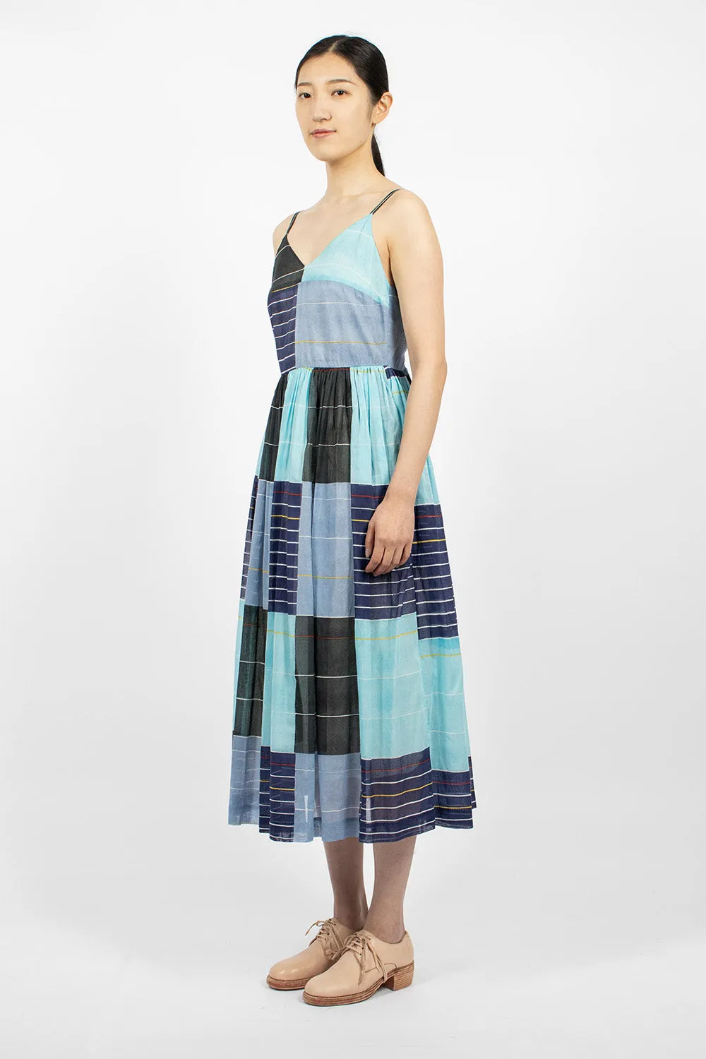 Caprice Dress Tonal Blue