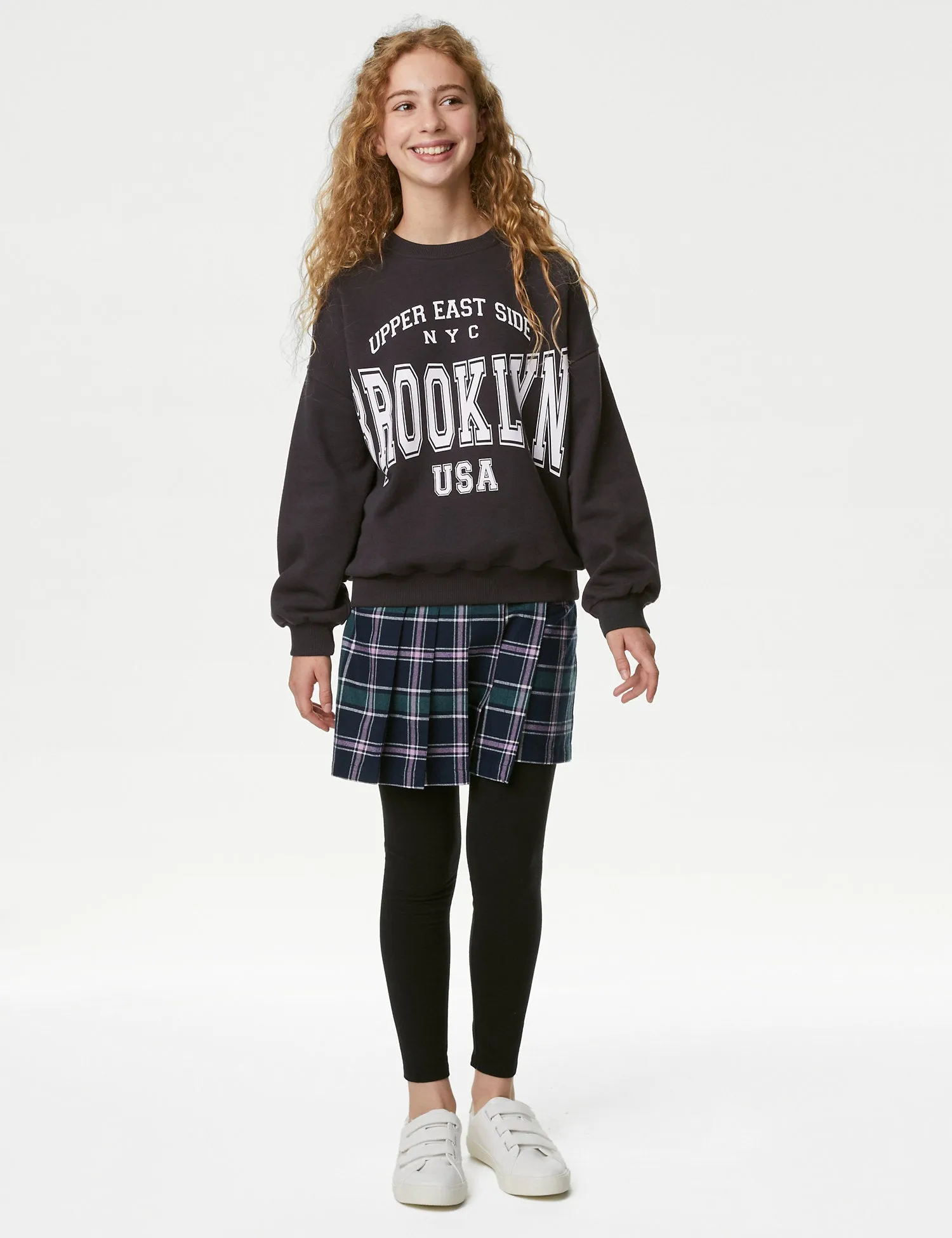 Cotton Rich Brooklyn Slogan Sweatshirt