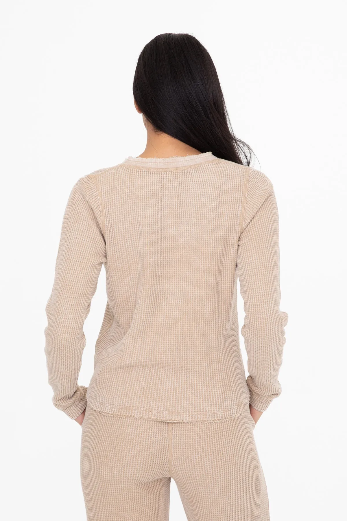 Cozy Up Waffle Knit Henley
