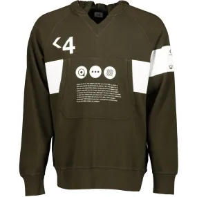 C.P. Hooded Text Print Sweatshirt
