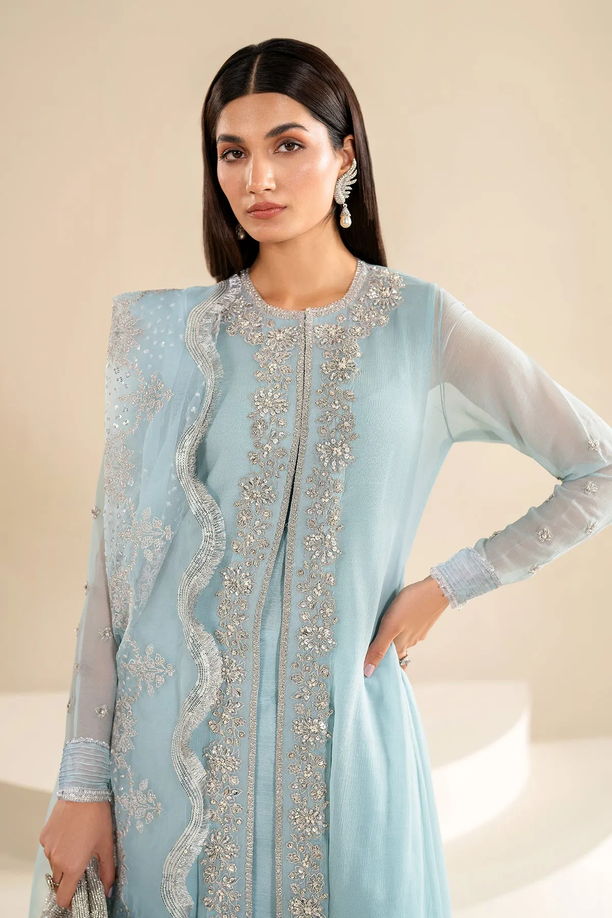 EMBROIDERED CHIFFON PR-922