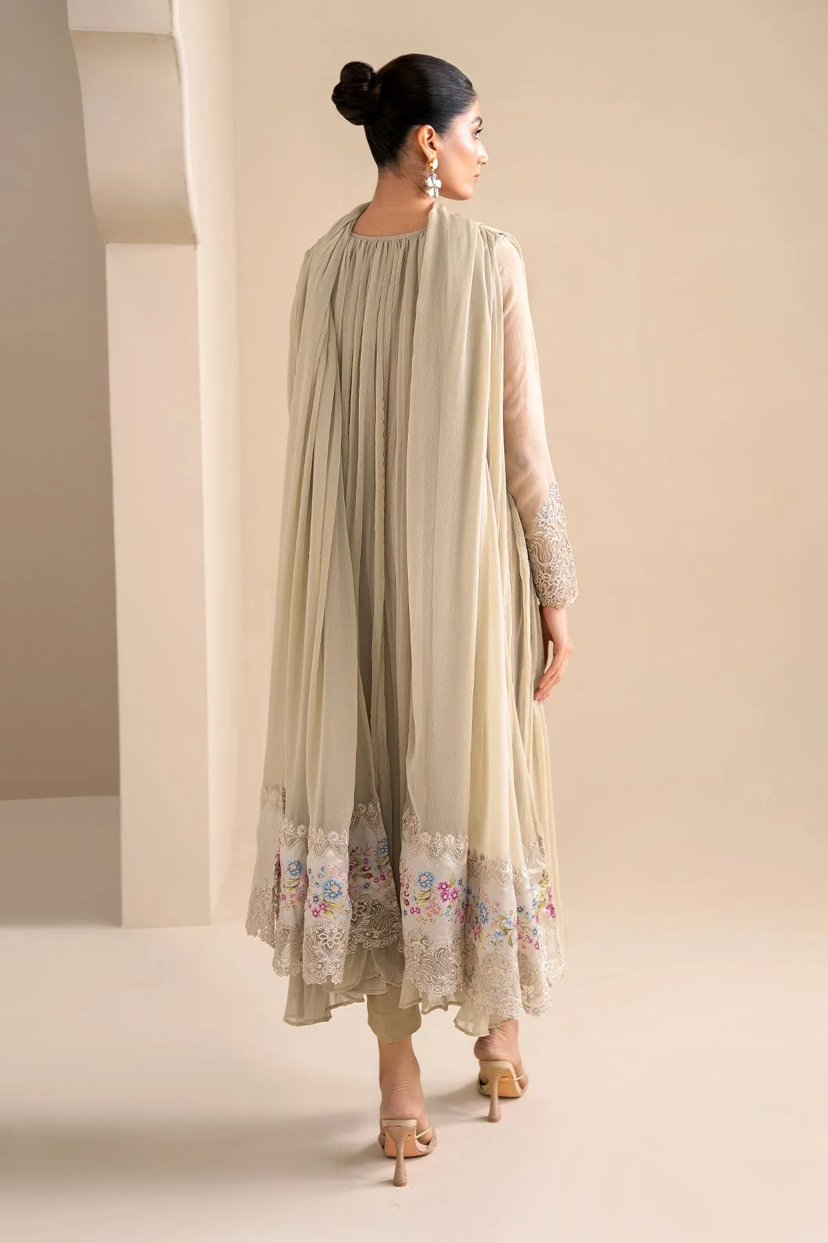 Premium Embroidered Chiffon Fabric, Product Code PR-924