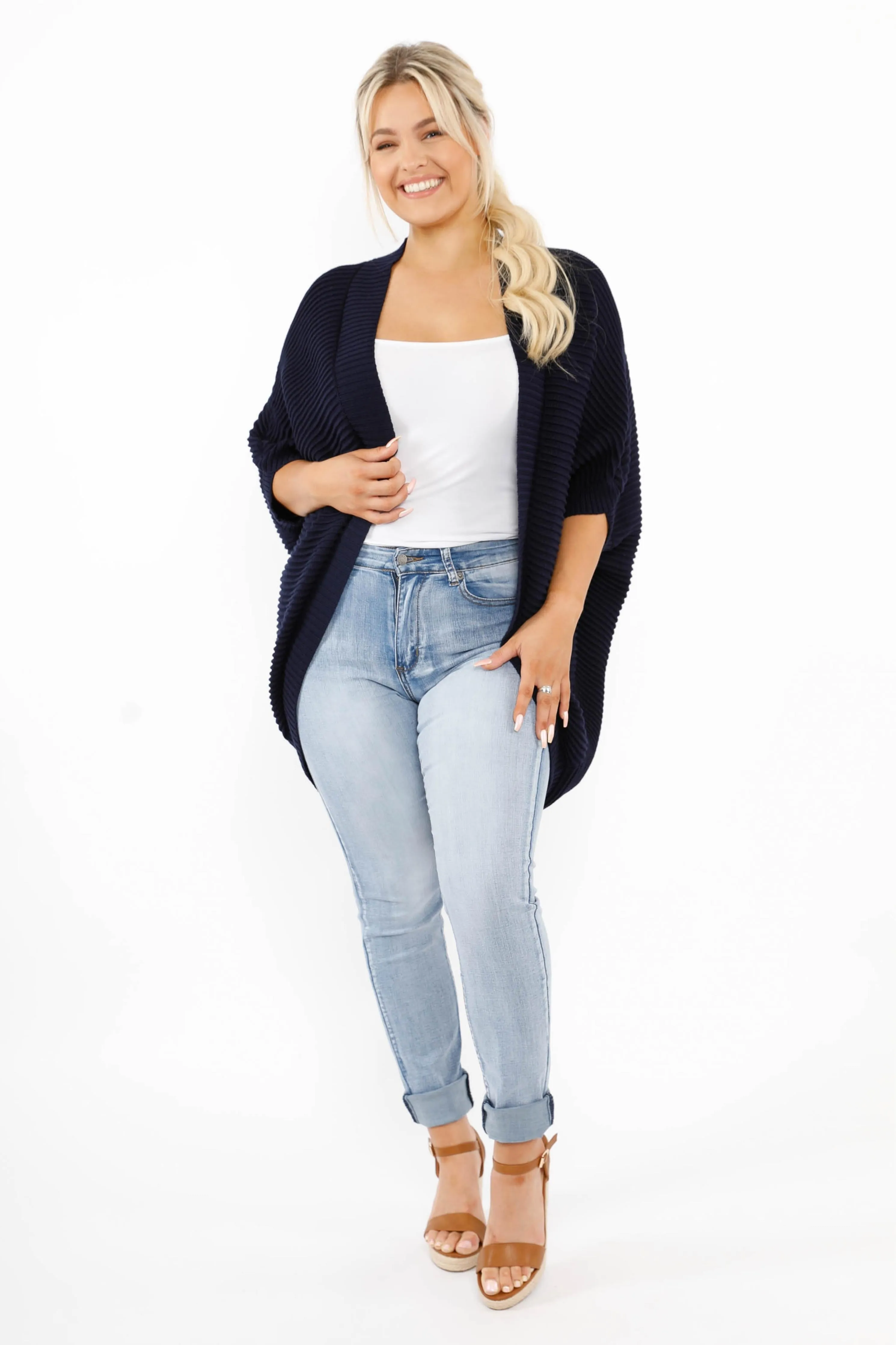 FINAL SALE Nightingale Cardigan in Navy