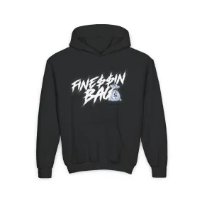 Finessin Bags Kids Heavy Blend Black Hooded Sweatshirt