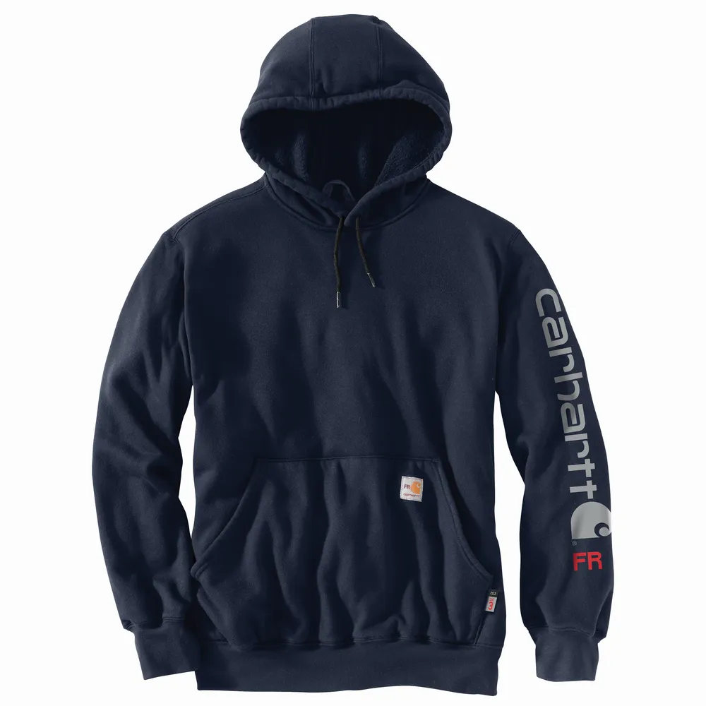 FR ORIGINAL FIT FORCE MIDWEIGHT HOODED GRAPHIC SWEATSHIRT - I26-Navy | Carhartt 104505