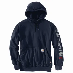 FR ORIGINAL FIT FORCE MIDWEIGHT HOODED GRAPHIC SWEATSHIRT - I26-Navy | Carhartt 104505