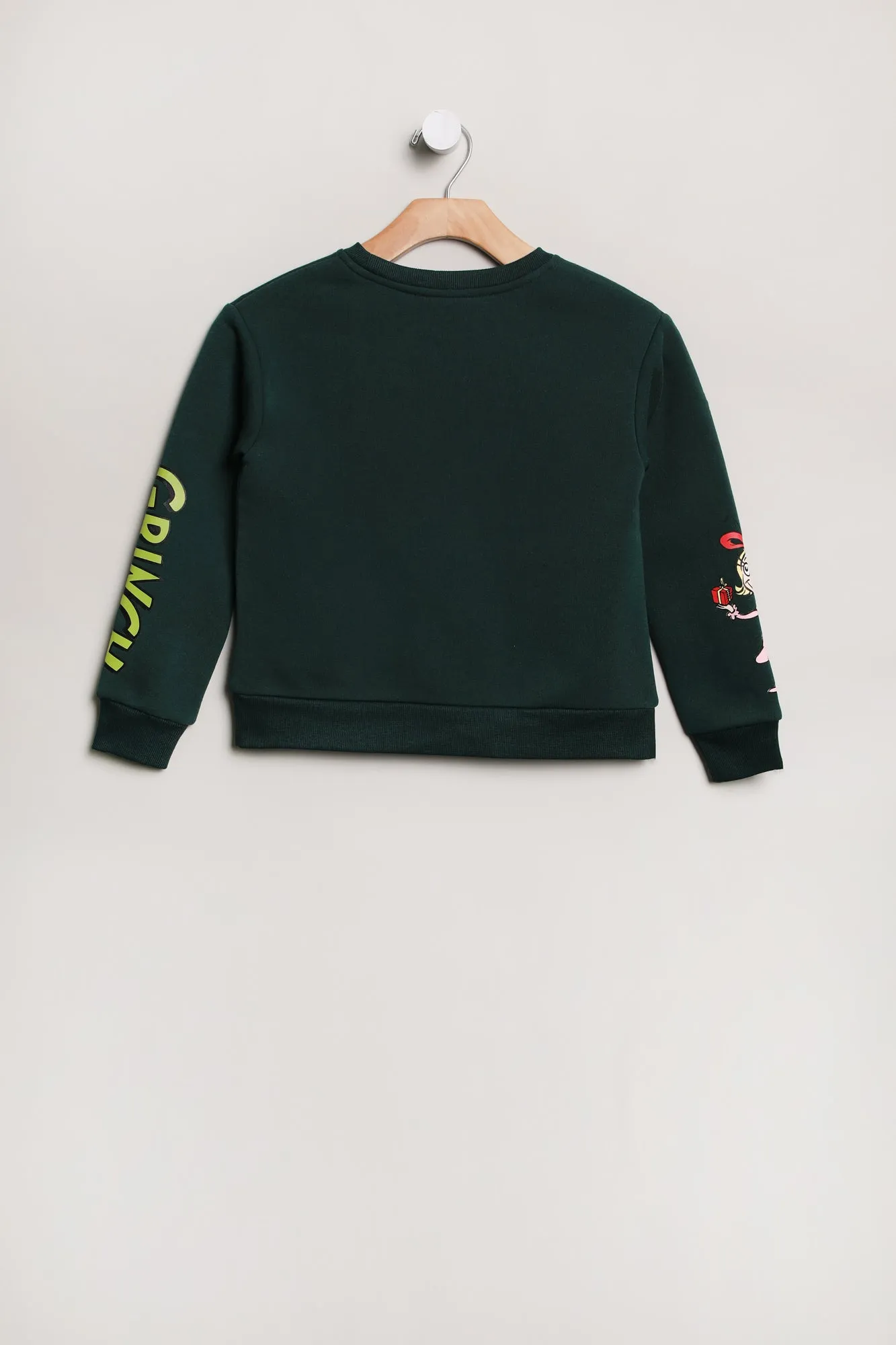 Girls The Grinch Graphic Sweatshirt Featuring Max and Cindy Lou Who, Crew Neck