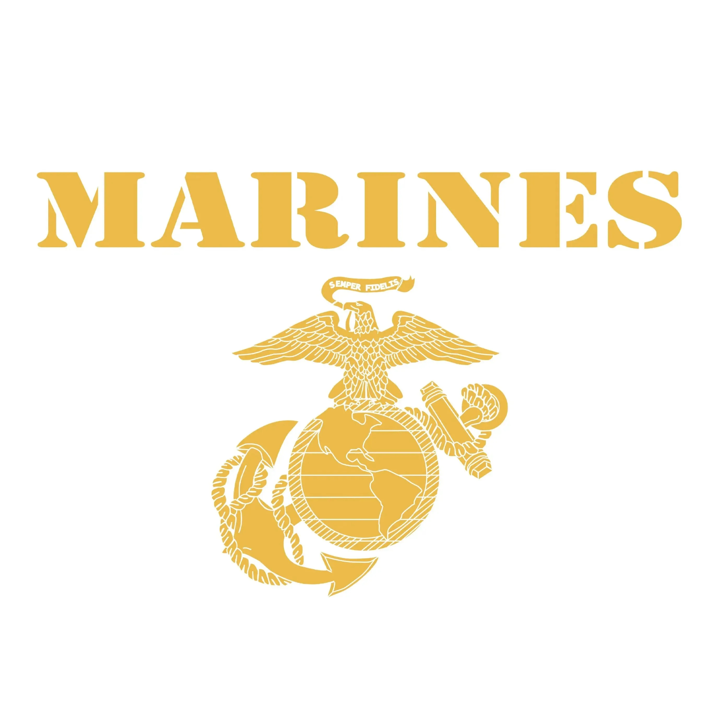 Gold Vintage Marines Sweatshirt