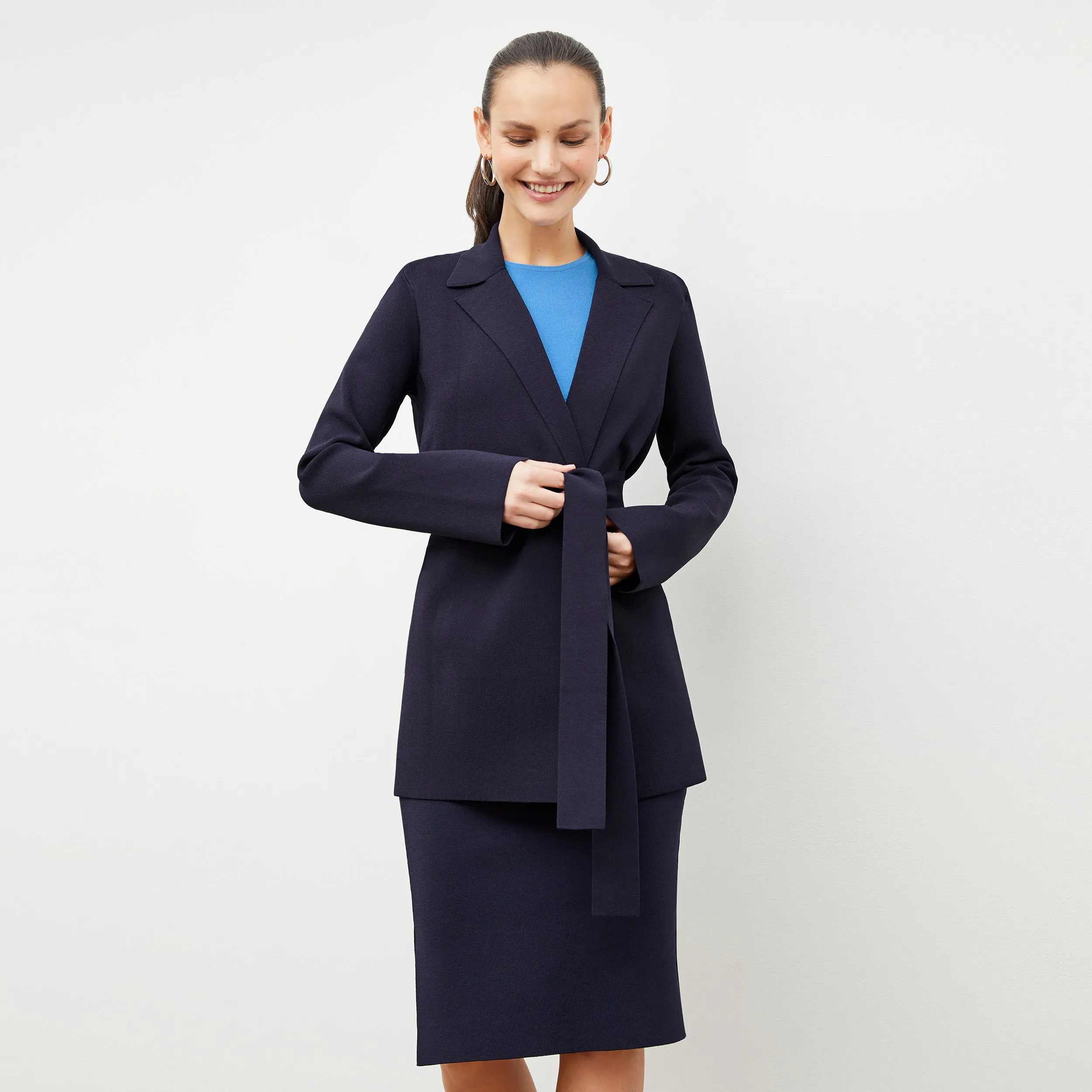 Harlem Skirt - Jardigan Knit :: Navy