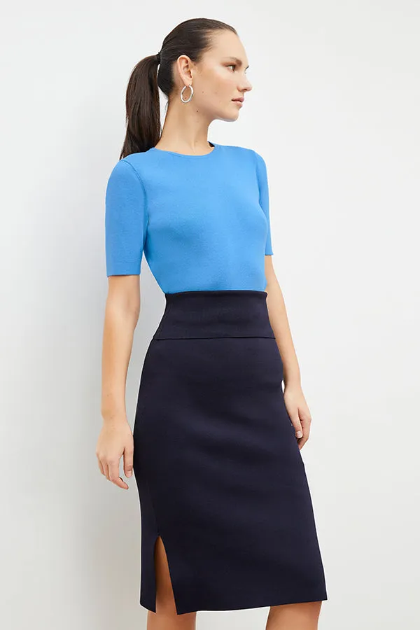 Harlem Skirt - Jardigan Knit :: Navy