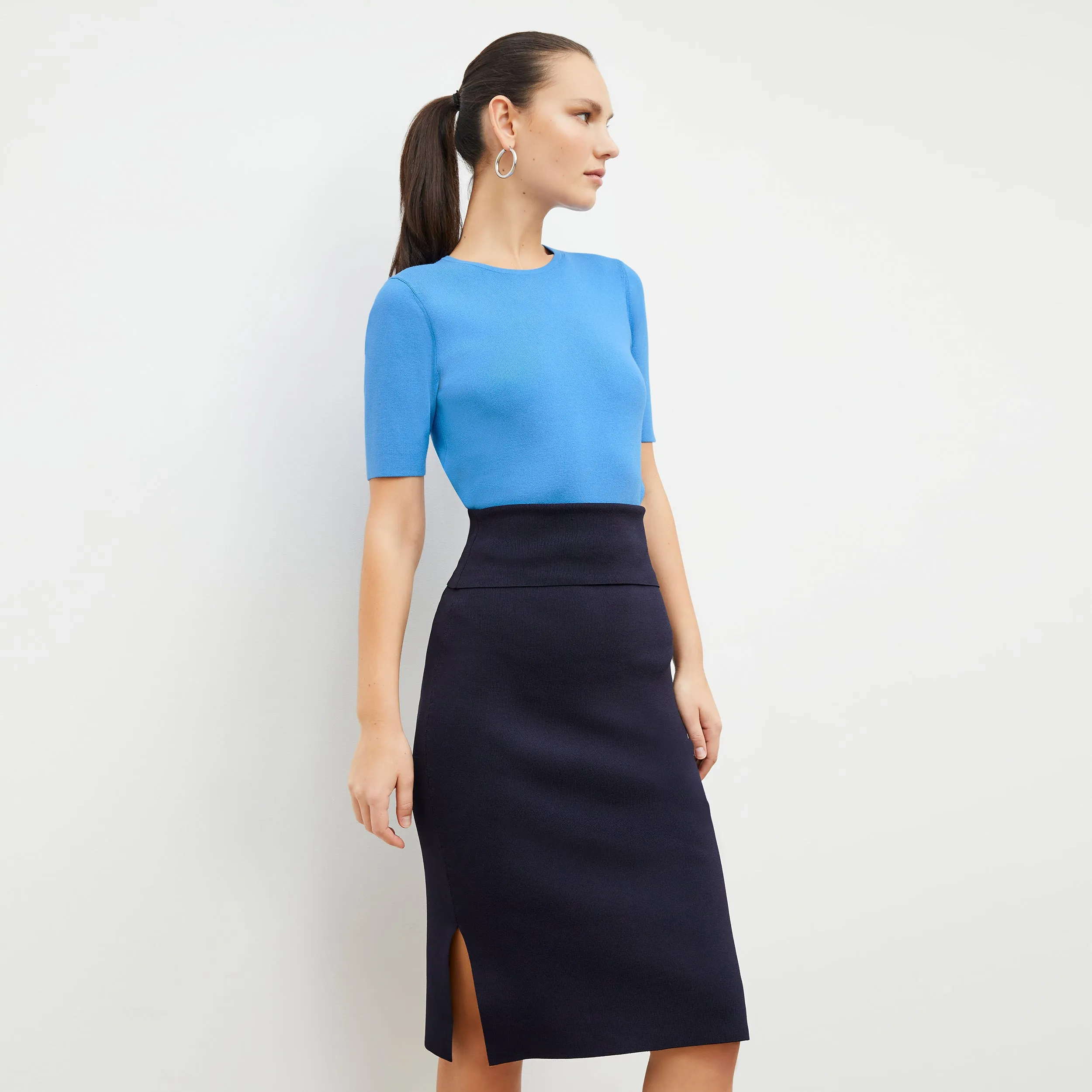 Harlem Skirt - Jardigan Knit :: Navy