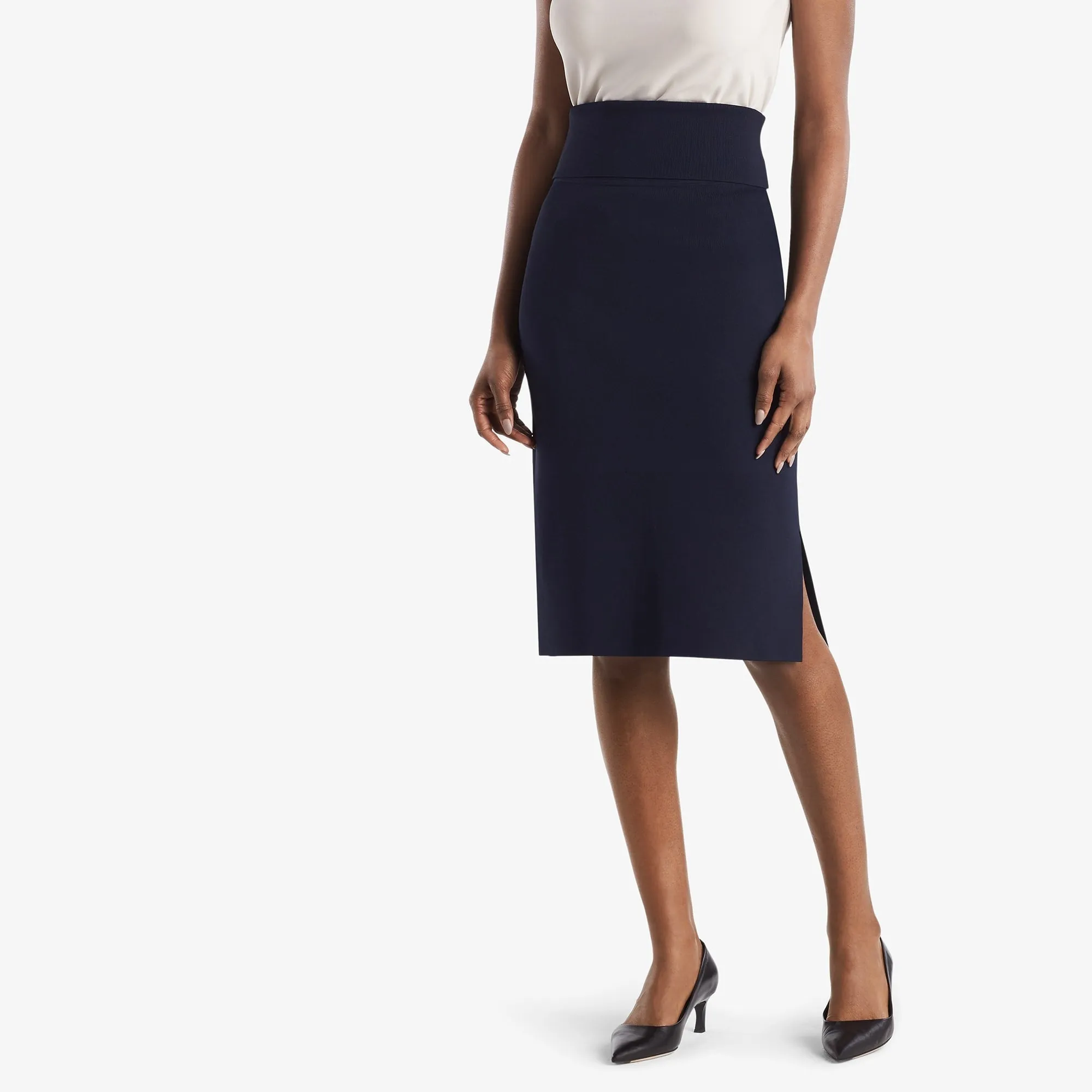 Harlem Skirt - Jardigan Knit :: Navy
