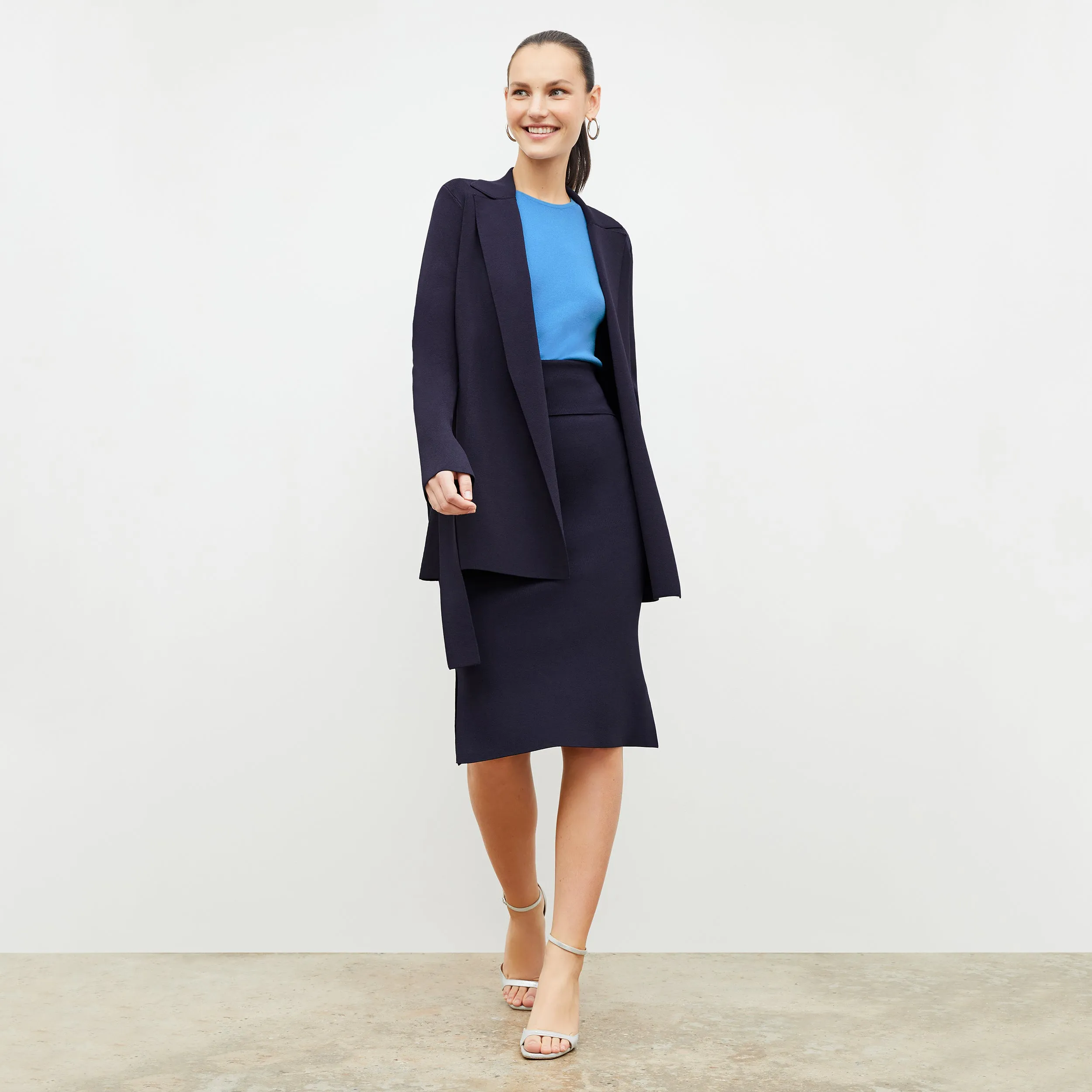 Harlem Skirt - Jardigan Knit :: Navy
