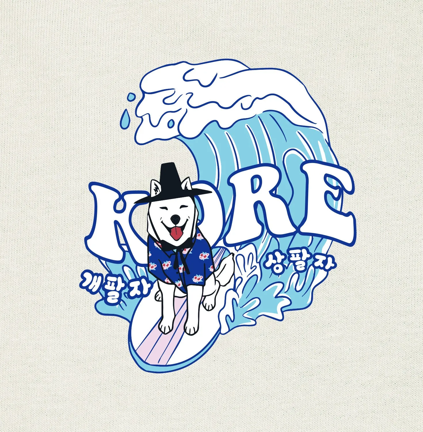 JJ SURF TEE (CREAM)
