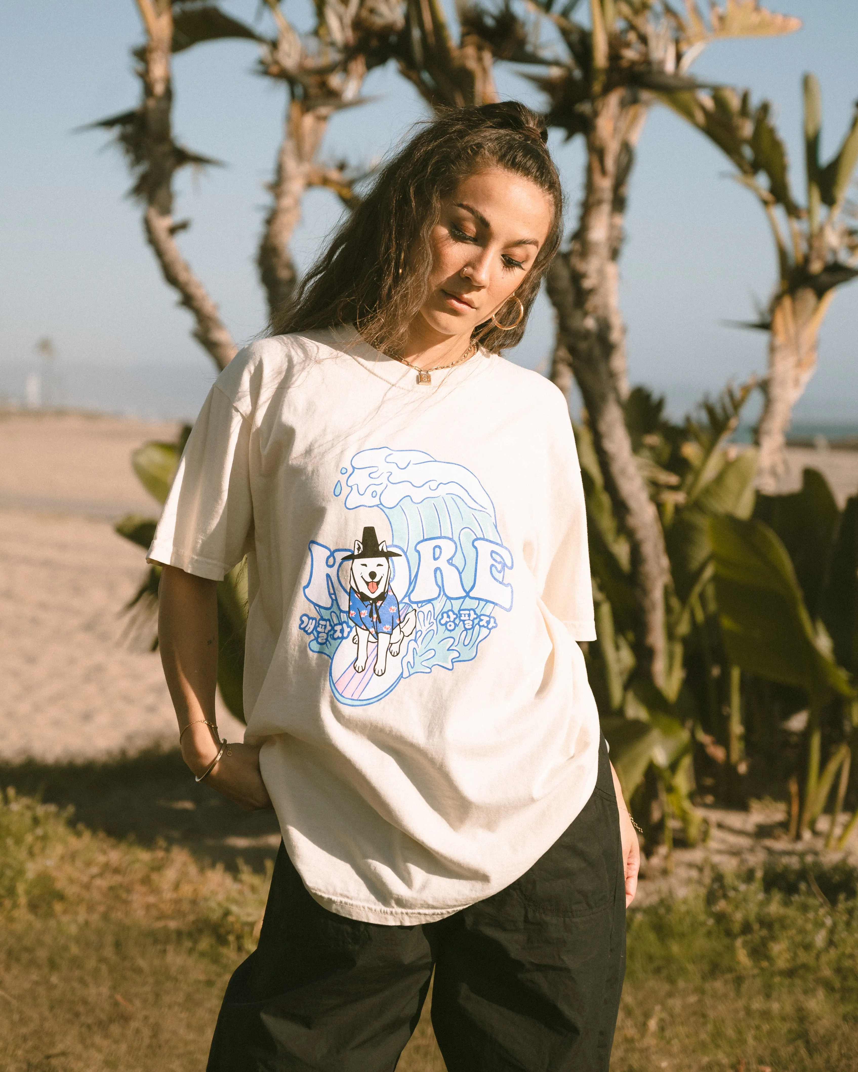 JJ SURF TEE (CREAM)