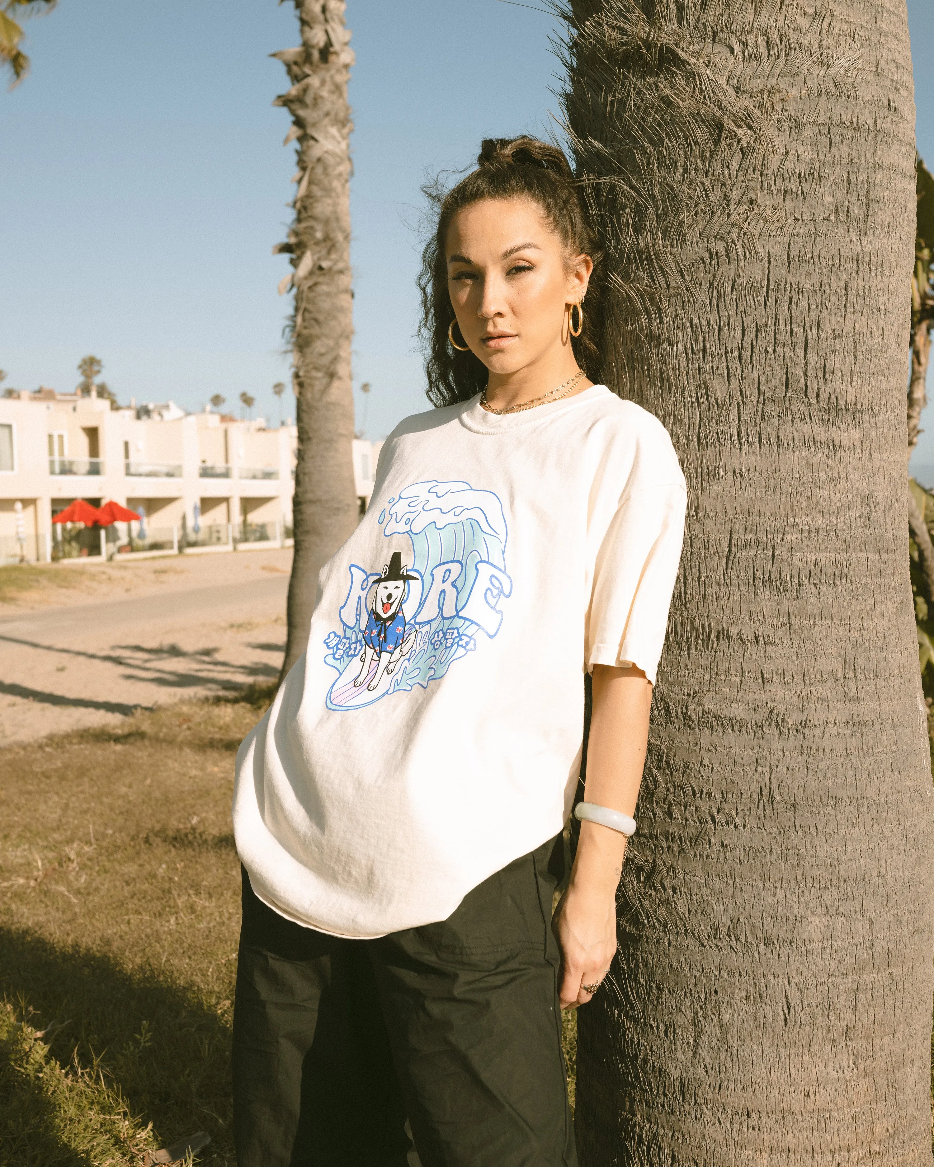 JJ SURF TEE (CREAM)
