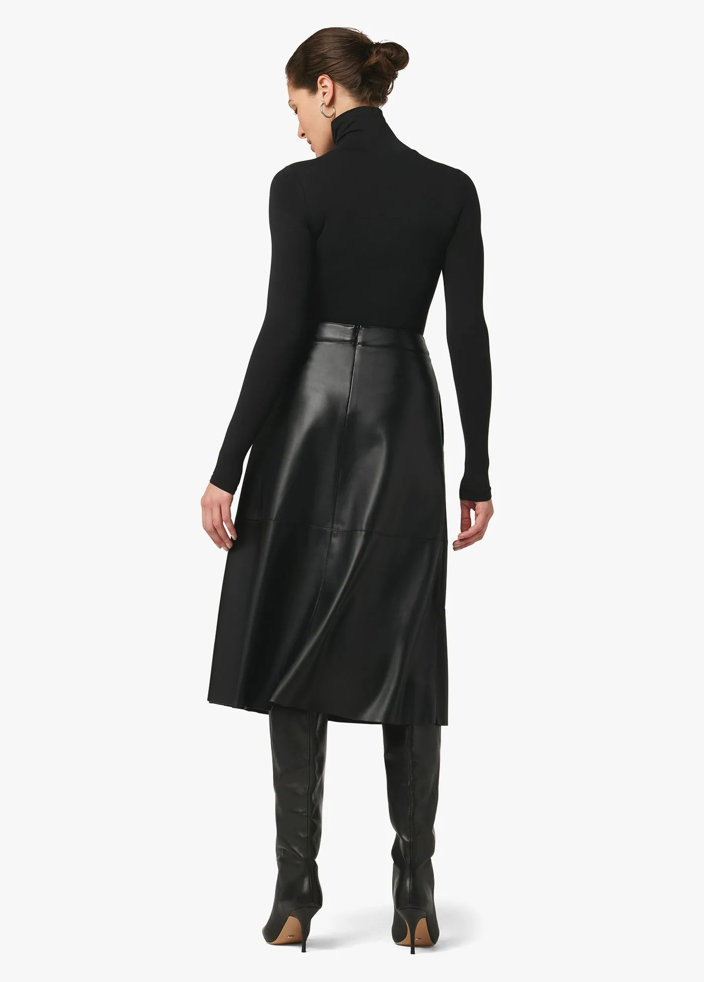 LORI VEGAN LEATHER SKIRT