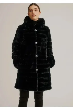 Nikki Jones Stylish Reversible Faux Fur Jacket - Model K4129RO