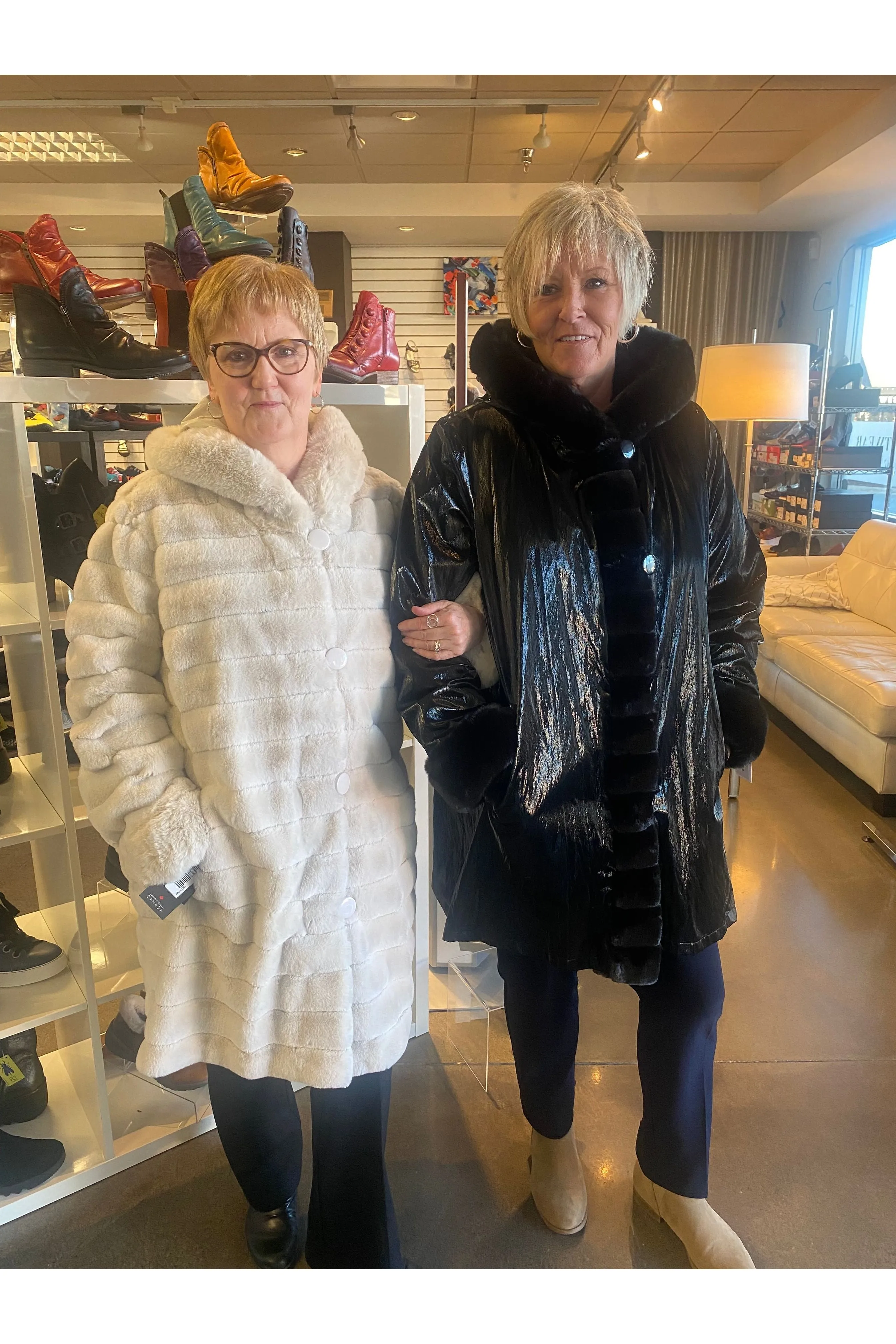 Nikki Jones Stylish Reversible Faux Fur Jacket - Model K4129RO
