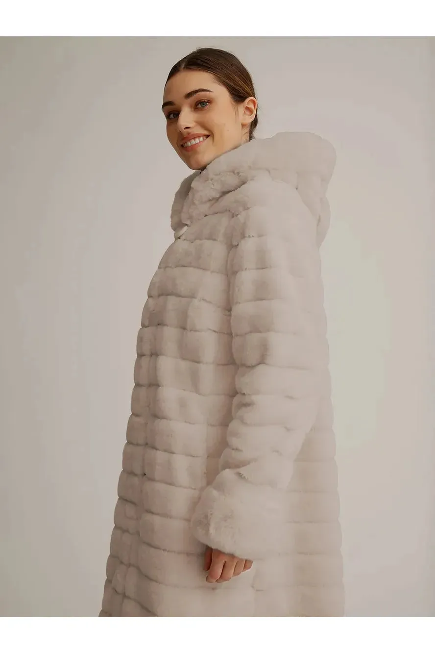Nikki Jones Stylish Reversible Faux Fur Jacket - Model K4129RO