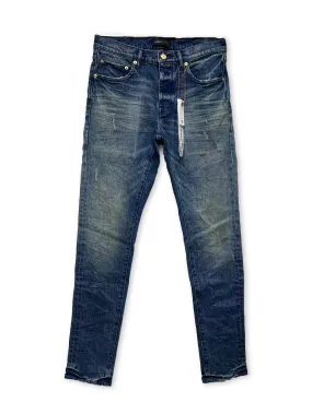 Western-Style Mid Indigo Blue Jeans by Purple Brand